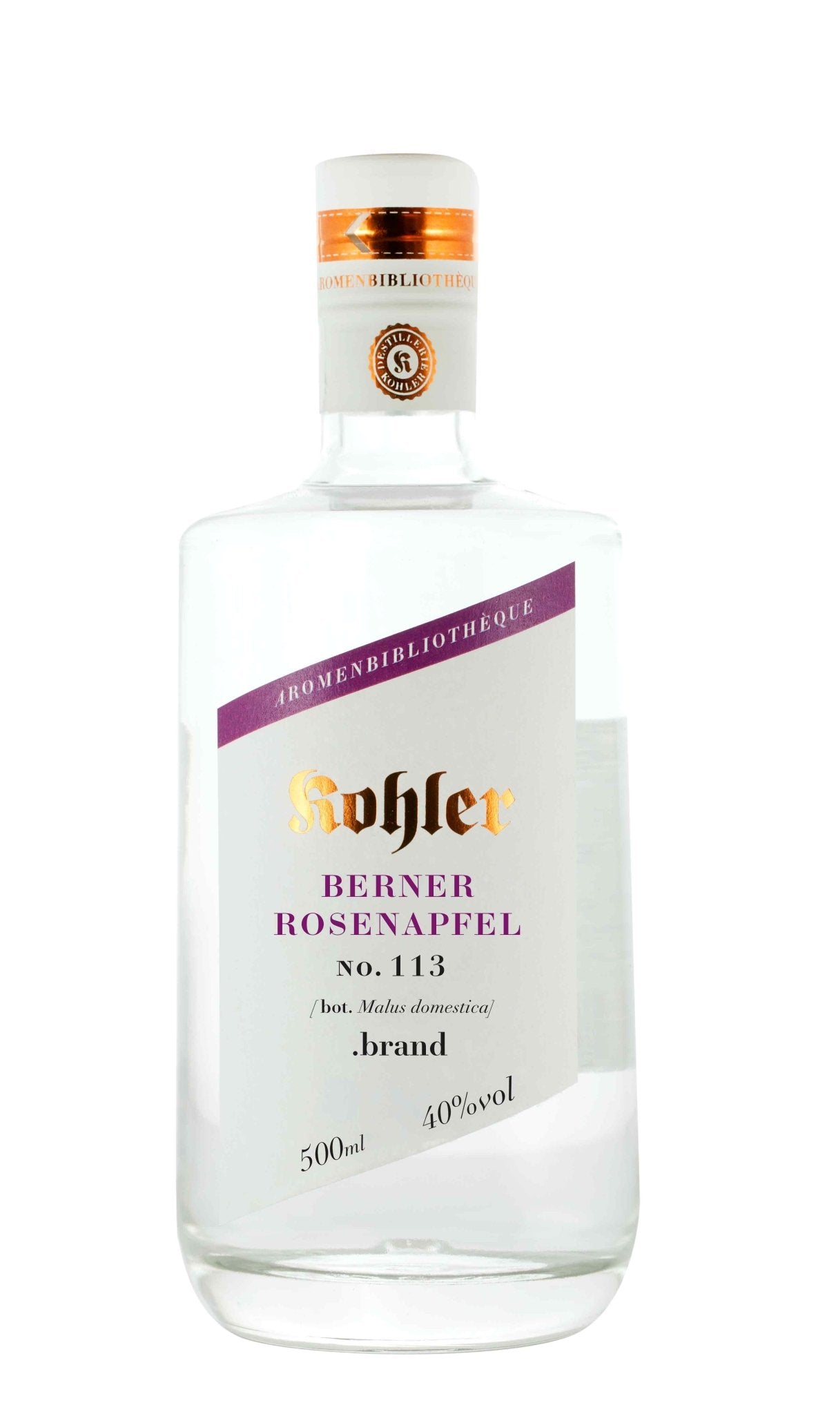 Berner Rosenapfel .brand 40%vol - Destillerie Kohler - Aromenbibliothéque