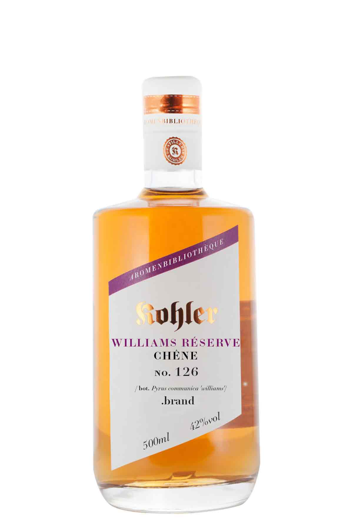 Williams - Birne Réserve Chêne .brand 42%vol - Destillerie Kohler - Aromenbibliothéque
